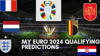 Euro 2024 Qualification Predictions