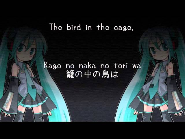 【Hatsune Miku】Kagome Kagome (Japanese folk song) 【Eng sub】 class=