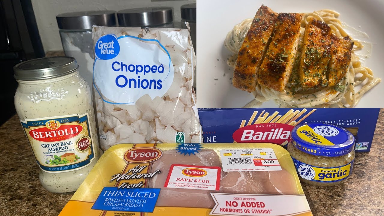 ОЧЕНЬ ПРОСТО ПРИГОТОВИТЬ КУРИЦУ АЛЬФРЕДО: ПОКУПЛЕННЫЙ В МАГАЗИНЕ СОУС ДЛЯ ПАСТЫ И 3 ОСНОВНЫХ ИНГР...