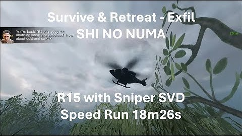 R15 with SVD Speed Time 18m26s 🤩Solo Speed Run Clasic Endles S&R - Exfil in SHI NO NUMA🤩