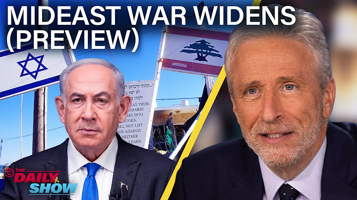 Jon Stewart on Israel, Lebanon & The Widening Mideast War [PREVIEW] | The Daily Show