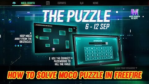 How to solve moco puzzle in freefire