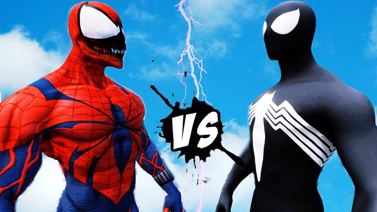 BLACK SPIDER MAN VS CARNAGE - EPIC BATTLE - YouTube