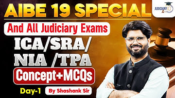 AIBE 19 Most Important Questions | ICA/SRA/NIA /TPA Concept and MCQ (Day 1) | By Shashank Sir