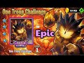 One Troop Challenge Fire Elemental Only Castle Crush