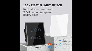 Tuya smart switch, 6 gang Switch, app remote control, Timing , compatible with Google, Alexa