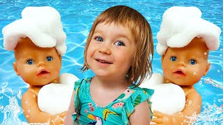 Baby Doll Feeding - Family Fun Video
