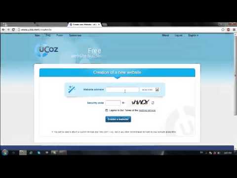 Ucoz.com - ზე საიტის რეგისტრაცია ( შექმნა )