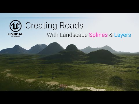 Creating Roads with Unreal Engine Landscape Splines & Layers (Non-Destructive Method)