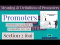 Meaning of promoters  definition according to companiesact 2013  promoters of company 
