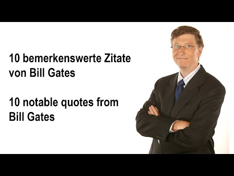 10 inspirierende Zitate von Bill Gates