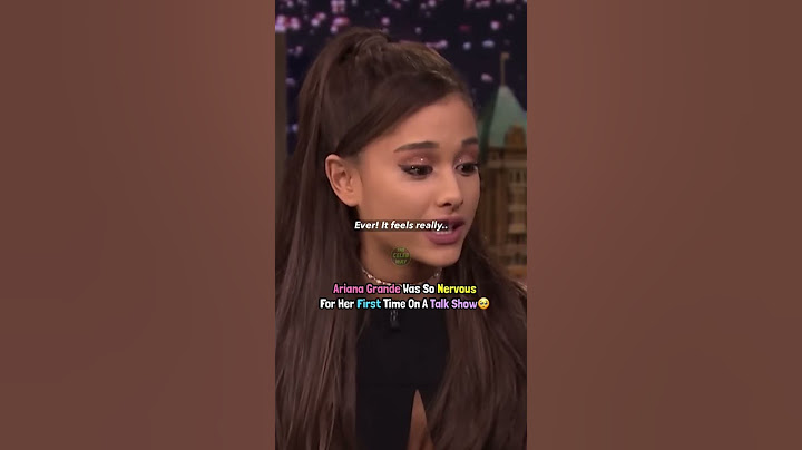 Ariana Grande’s First Ever Talk Show Appearance