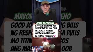 GIGIL NA GIGIL SI ISKO MORENO SA DALAWANG LALAKI NA NANG HOLDAP NG BABAE SA MAYNILA #iskomoreno