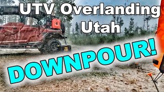 EPIC RAIN  UTV Overlanding Utah ||  Uinta Mountains Part 2 [Polaris General 4]