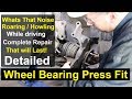 Kia Sedona - Front wheel bearing Complete repair DETAILED