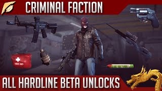 All Criminal Unlocks of Battlefield Hardline Beta! - Weapons, Gadgets & Attachments!