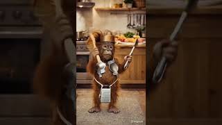 Cartoon monkey dance 💃