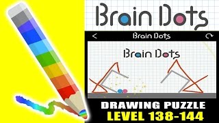 brain dots draw and solve level 138 144 easy way to win ios gameplay