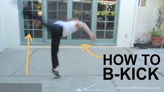 How To Butterfly Kick/ B-Kick - Beginner Tricking - Acrobatics