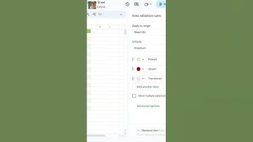 How to create dropdown list in Google Sheets - google sheet tutorial