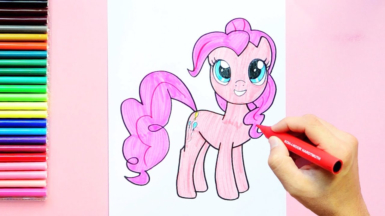 How to draw Pinkie Pie (My Little Pony) - YouTube