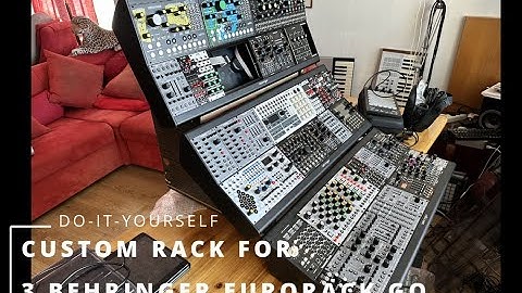 DIY Rack Stand for 3 Behringer Eurorack Go cases