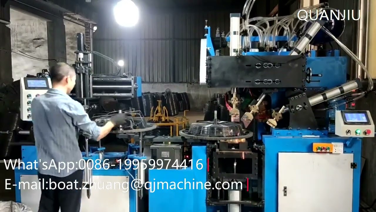 Customized High Quality 4 Sets of Industrial Fan Guard Making Machine Double Station