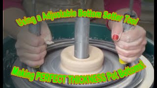 Using an Adjustable Bottom Setter tool to make Pot Bottoms the PERFECT THICKNESS EVERY TIME!