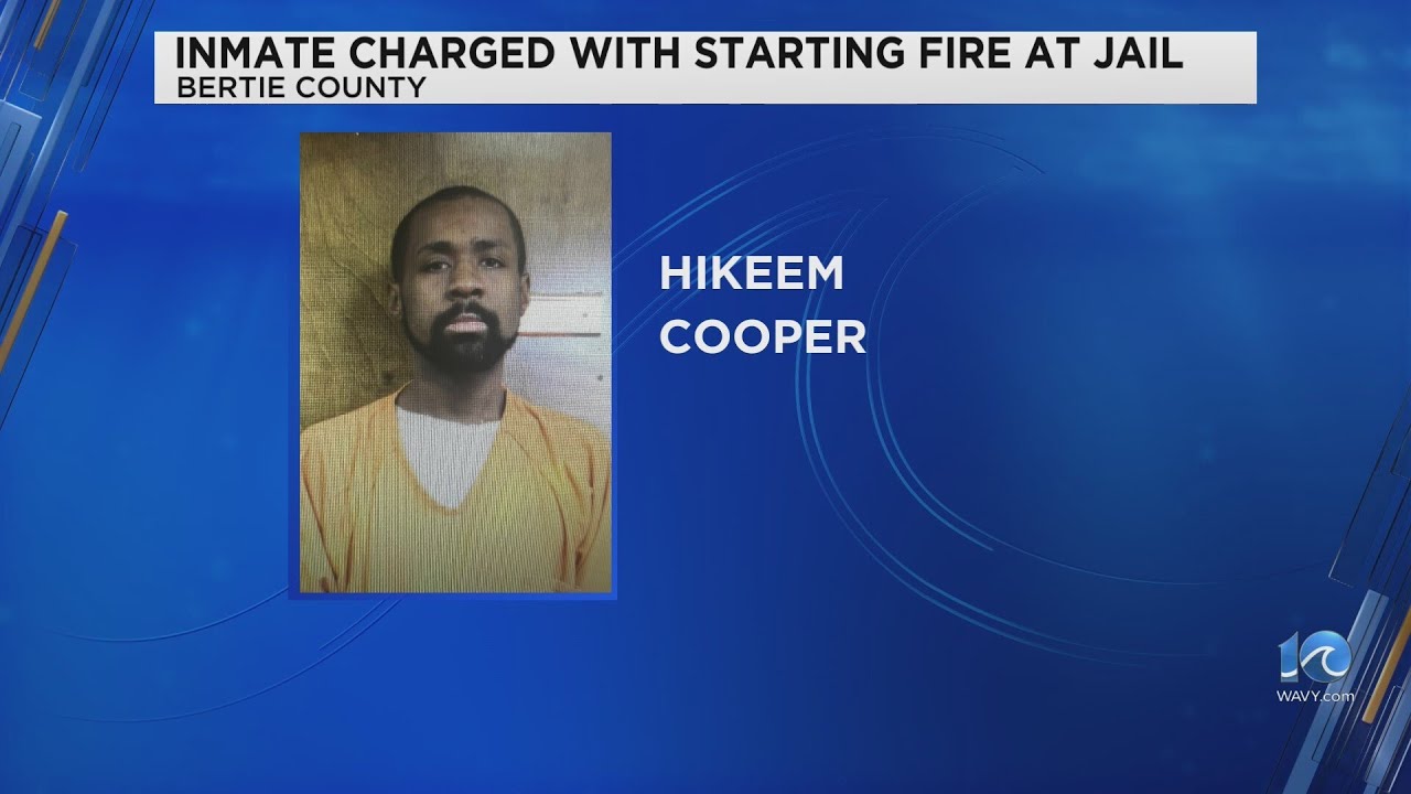 Inmate charged with starting fire at jail in Bertie County - YouTube