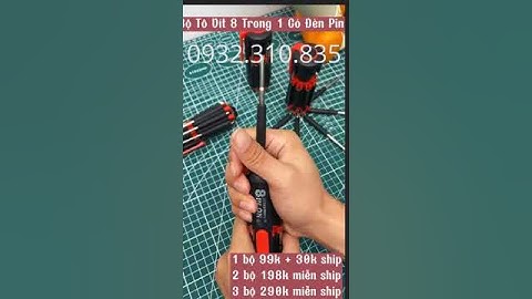 Bộ tô vít 8 trong 1 có đèn pin  #shorts