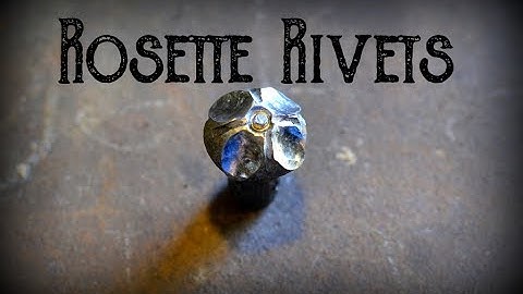 How to Make Metal Rosette Rivets // Blacksmithing Techniques