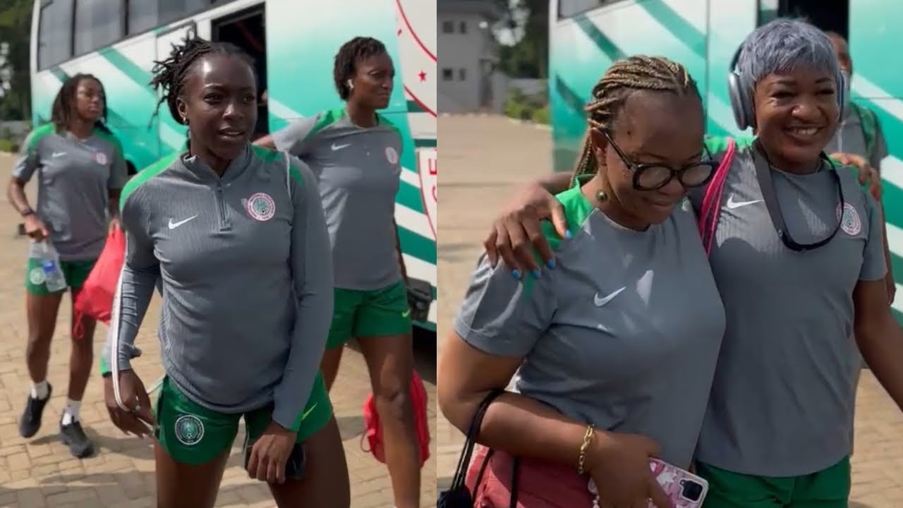 NIGERIA SUPER FALCONS TRAINING SESSION AHEAD OF FRIENDLIES AGAINST CAMEROON