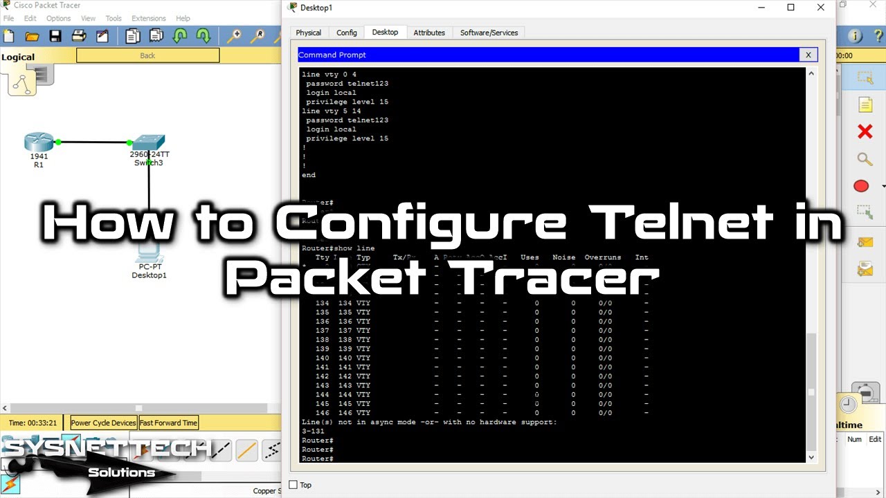 how to use telnet command in cisco packet tracer how to use telnet command in cisco packet tracer