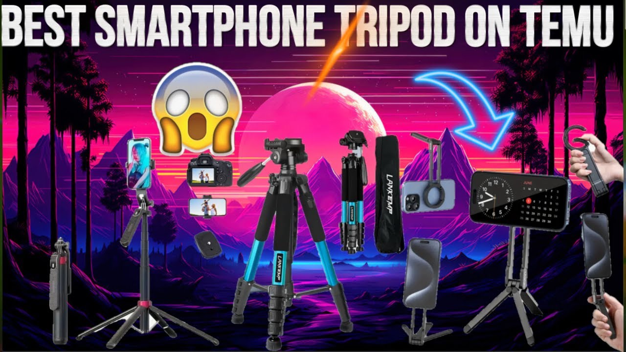 📱 Top 3 Best Smartphone Tripods on Temu 2025😱 | Affordable Phone Tripods for Content Creators