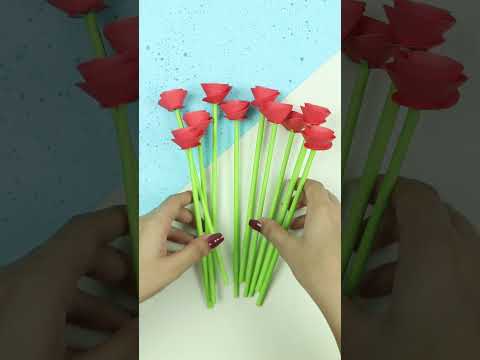 Diy How To Make Paper Rose Flower Bouquet - Step By Step Bouquets Making Tutorial With Roses Flowers