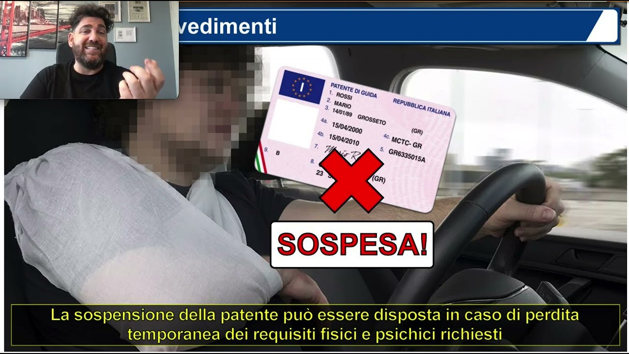 La sospensione della patente