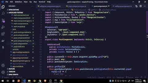 Build and Test an Angular 9 app from Scratch #7 (Testing Post & AddPost Components )