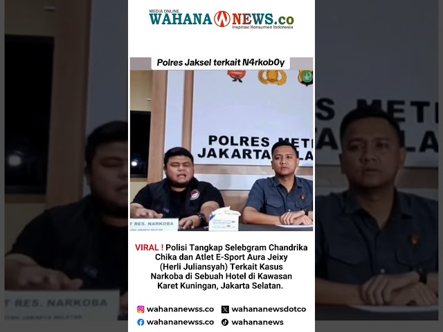 Polisi Tangkap Chandrika Chika dan Atlet E-Sport Aura Jeixy Terkait Kasus Narkoba  #shortsyoutube