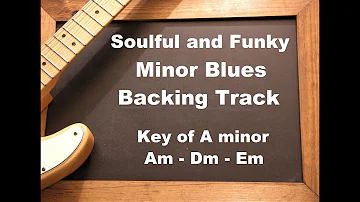 Funky Minor Blues Guitar Jam Backing Track in A minor  #freebackingtrack