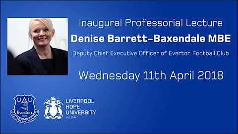 Professor Denise Barrett-Baxendal...  MBE Inaugura...