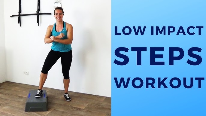 20 Minute Full Body Steps Workout – Calorie Burning Step Up Cardio Training  Routine 