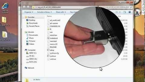 How to create a bootable AVG Rescue CD or USB