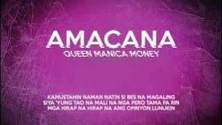 Amacana - Queen Manica Money Lyrics Video (By 9Lives)