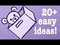  20 easy drawing ideas  aesthetic simple  cute 