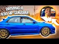 DRIVING A 427 HP SUBARU WRX STI ! **CRAZY FAST** | BRAAP VLOGS