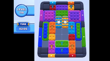 Color Block Jam 119 Gameplay Solution | Challenging Puzzle Game Walkthrough