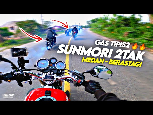 GAS TIPIS2🔥🔥 SUNMORI NINJA 2 TAK VS RX KING MEDAN - BERASTAGI class=