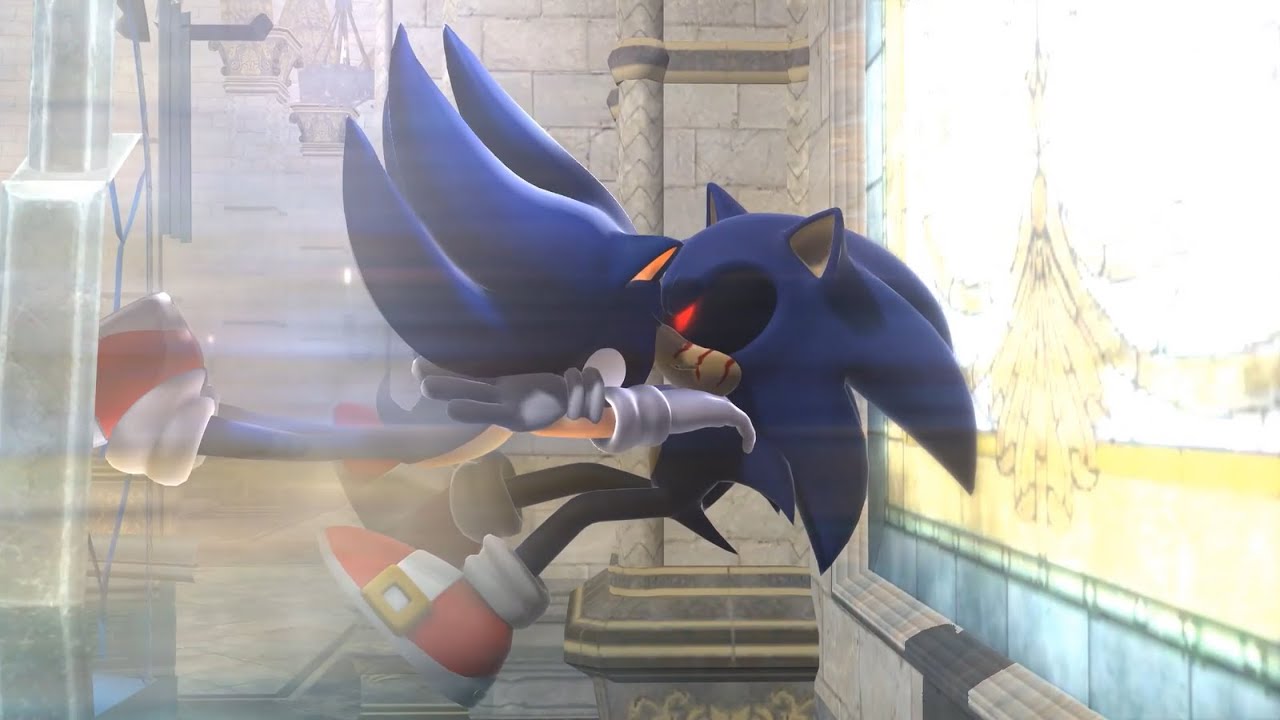 Download Dark Super Sonic V.S. Sonic.EXE - The Race [Animation] ソニック v.  ソニック mp3 free and mp4