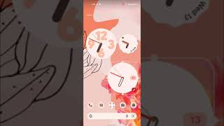 Android 12 New Analog Clock Widgets | Pixel 4a screenshot 4