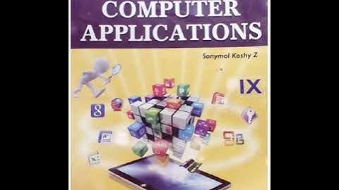 Class-9, Subject-Computer, Video-6, Chapter-2, Part-2 by Miss Rancy